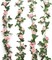 2PCS(16FT) Fake Rose Vine Spring Garland Artificial Flowers Plants for Hotel Wedding Home Party Garden Craft Art Decor